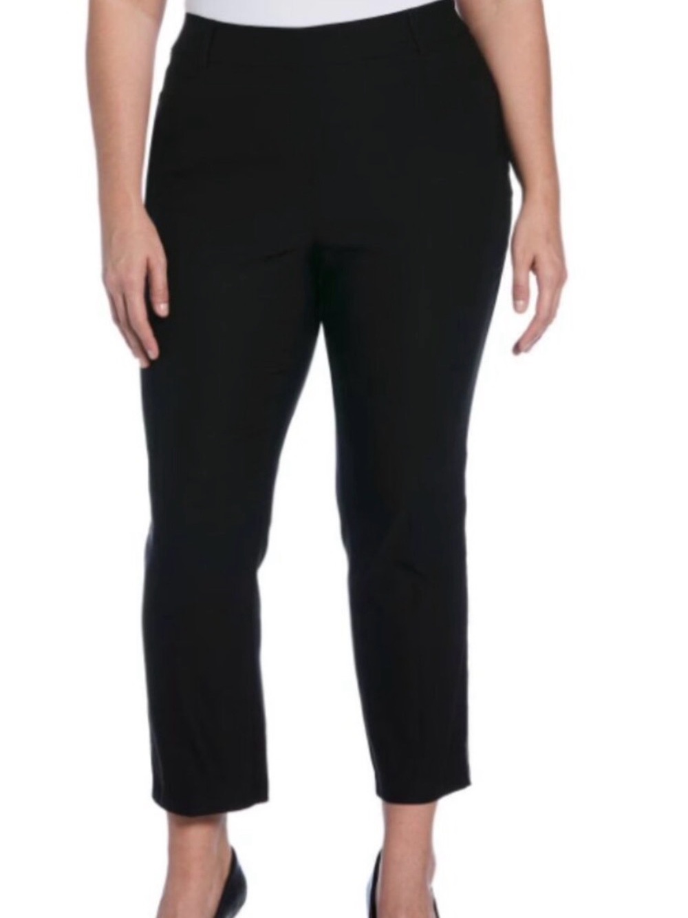 Rafaella Comfort NWT black cropped pant XL pull-on stretch waist, workwear